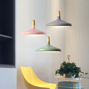 Nordic Macaron Creative Wooden Pendant Lamp