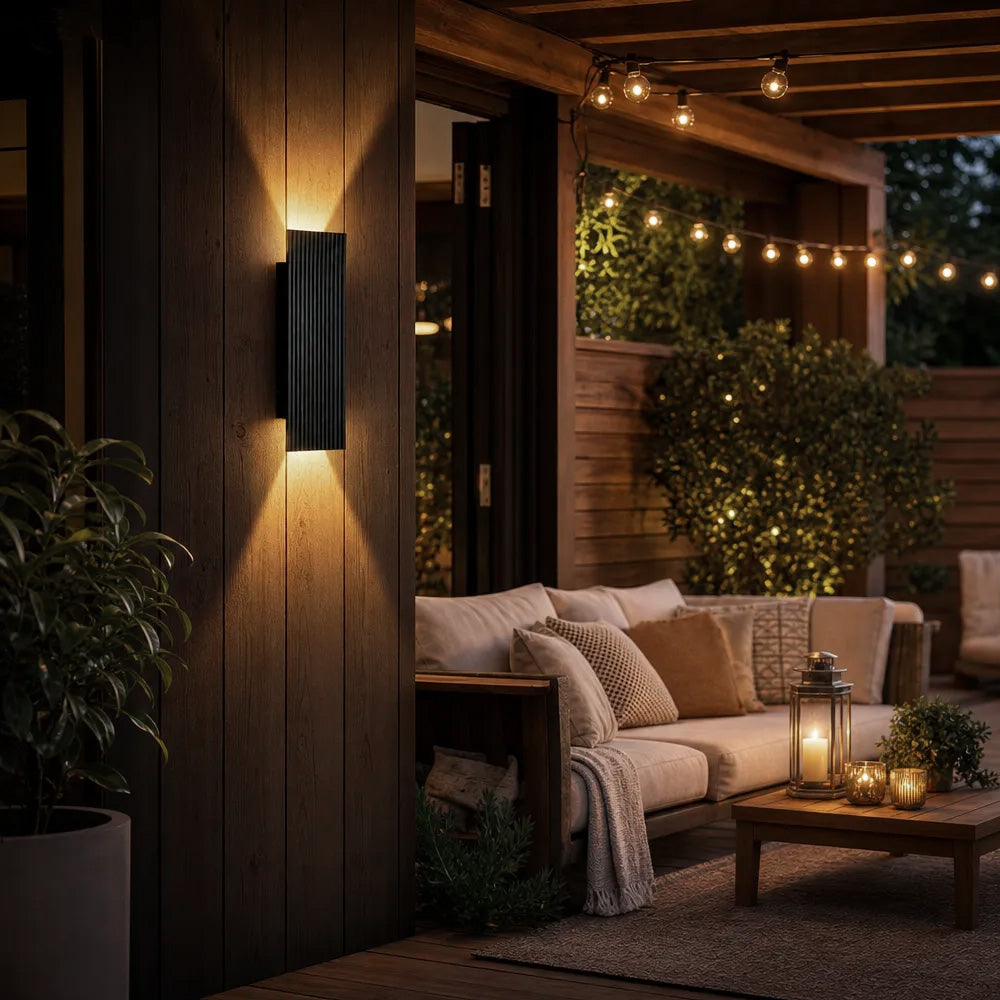 Modern Outdoor Aluminium Elevate Wall Light for Patio Garden Porch