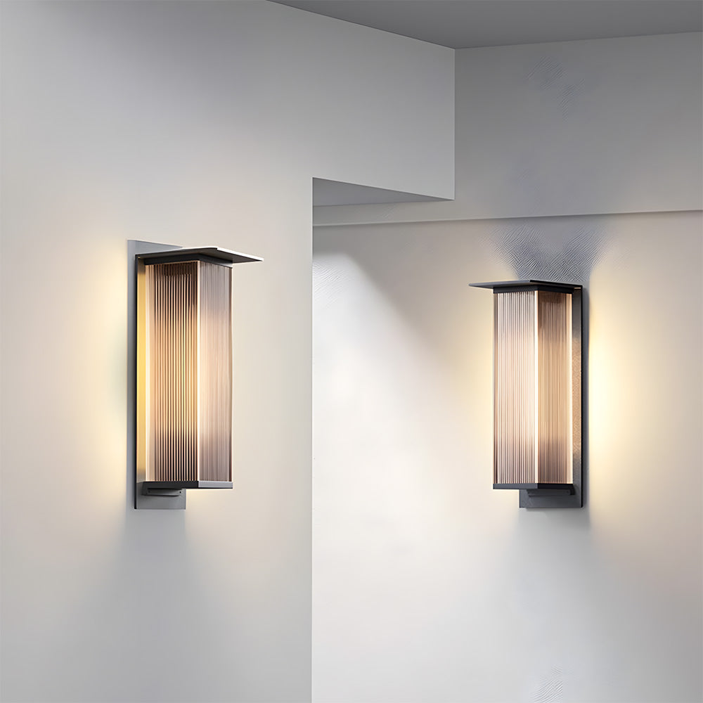 Minimalist Rectangle IP65 Waterproof Outdoor Lighting For Wall, Dusk-to-Dawn