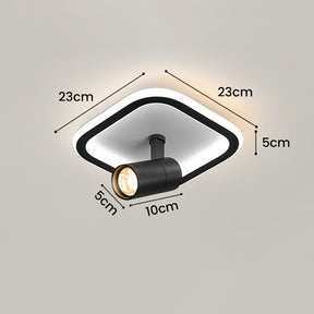 Round and Square LED Ceiling Track Light Fixture