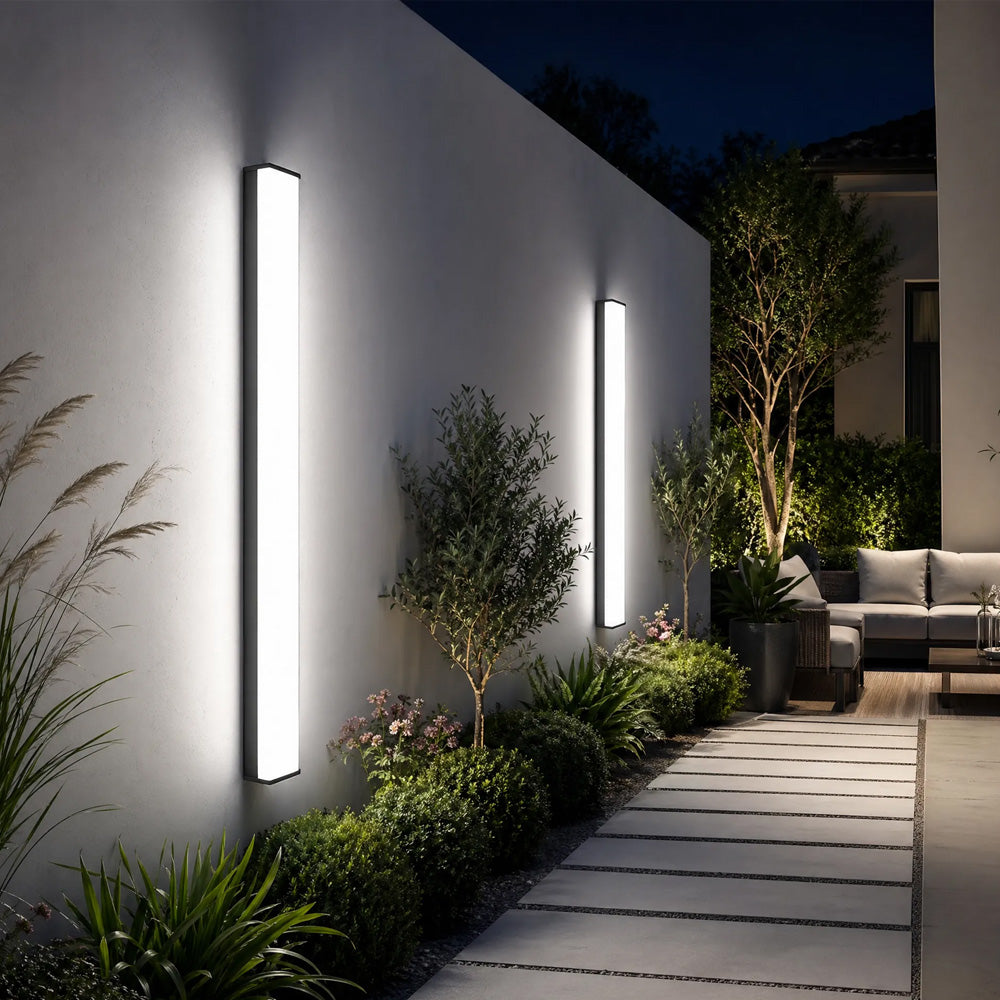 Outdoor LED Wall Sconce Exterior Long Linear Wall Lights for Home Garden Patio Garage