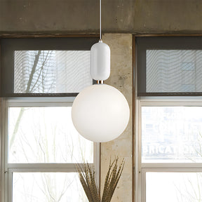 Nordic Glass Globe Ball Pendant Light for Dining Room Kitchen