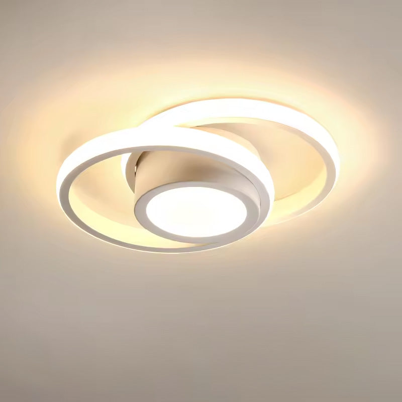 Nova Art Deco White LED Ceiling Lights
