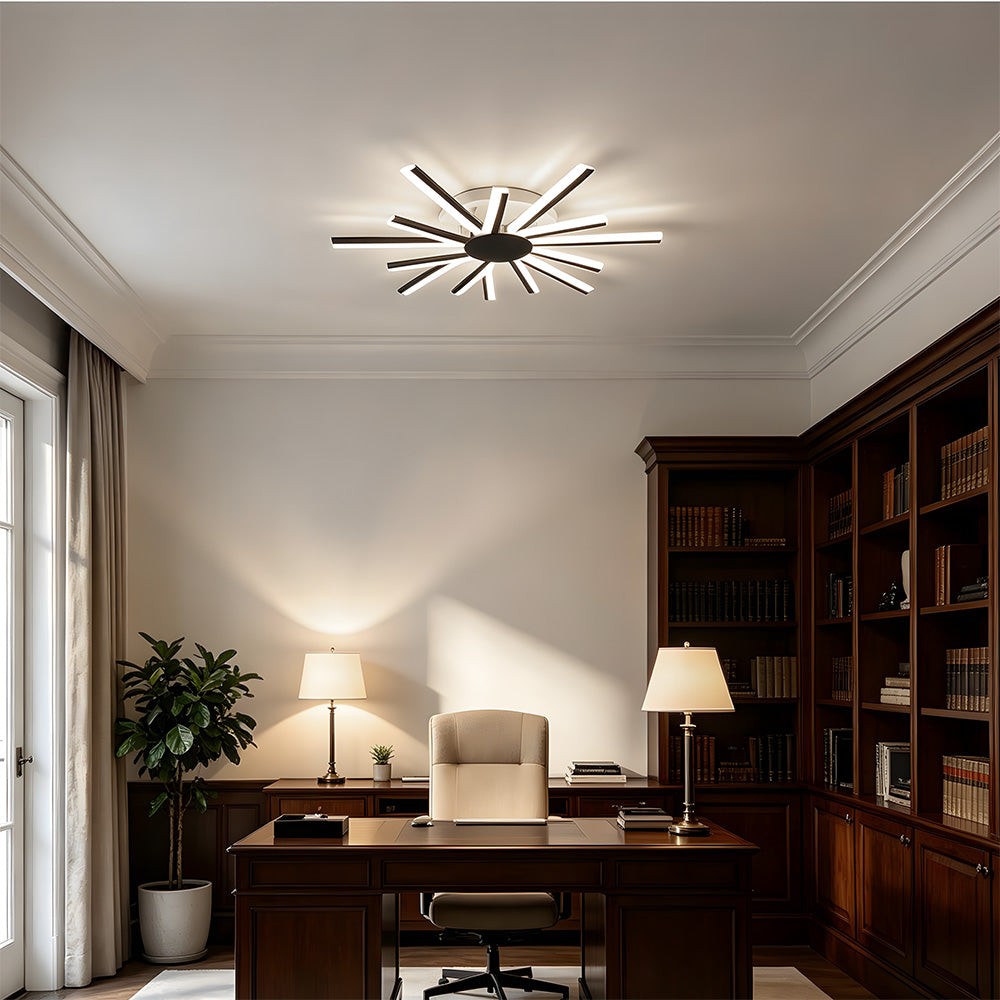 Stylish Multi Arm Acrylic LED Ceiling Lights for Living Room