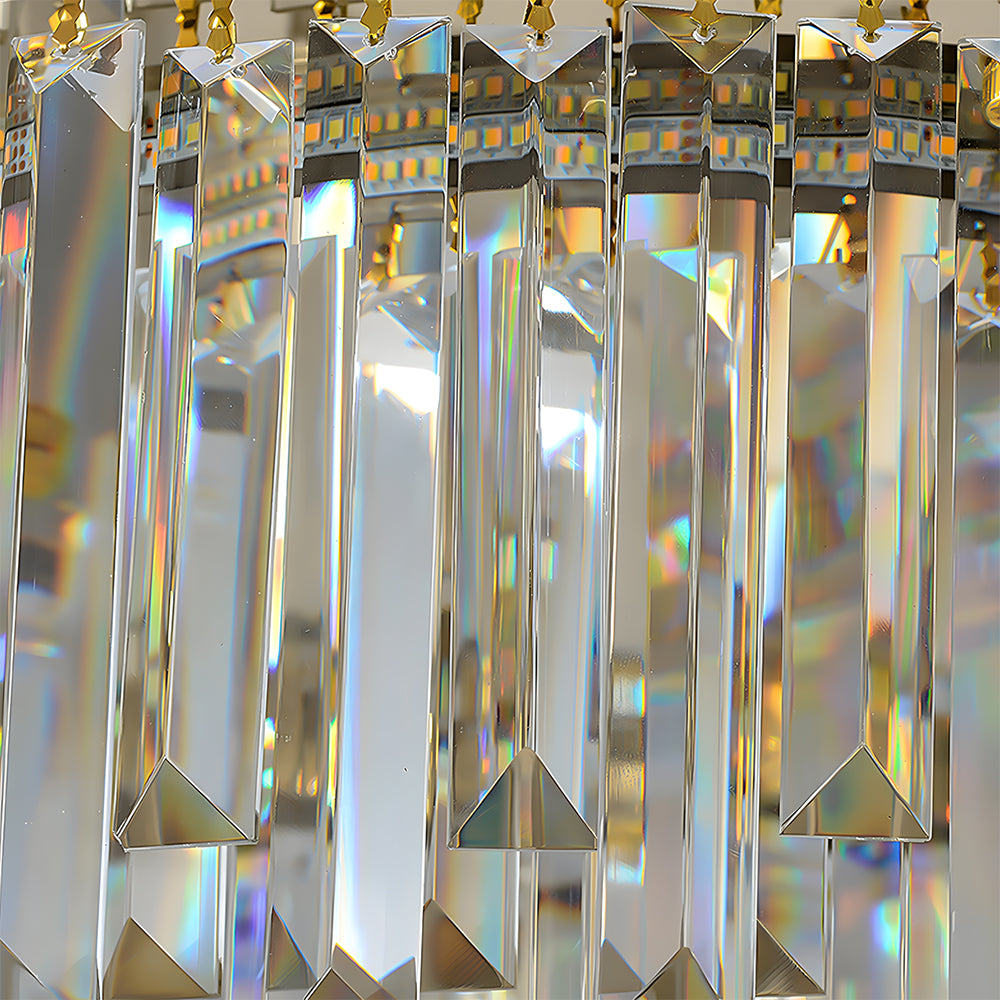 Round Led Crystal Ceiling Light for Living Room