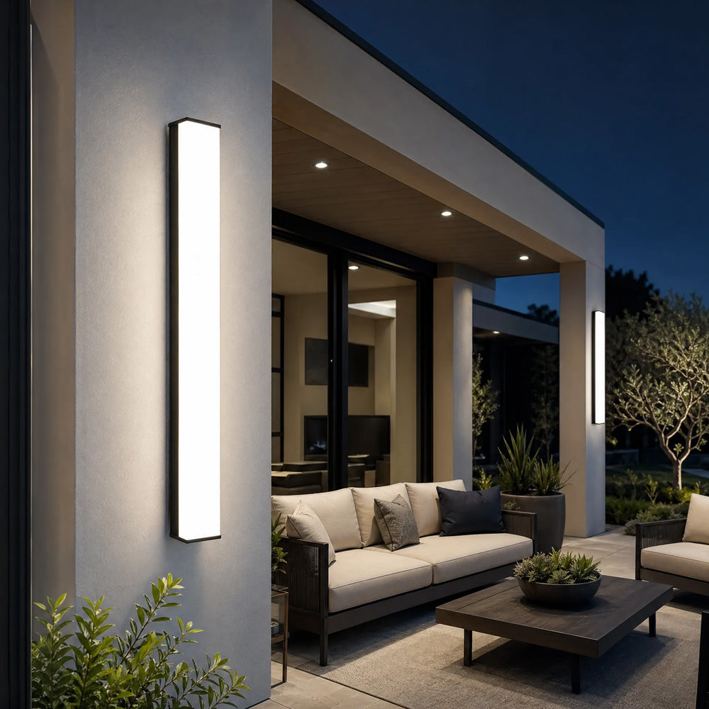 Outdoor LED Wall Sconce Exterior Long Linear Wall Lights for Home Garden Patio Garage