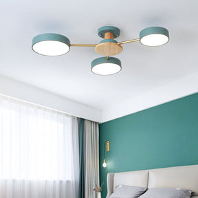 Multi Bulbs Round LED Bedroom Ceiling Light