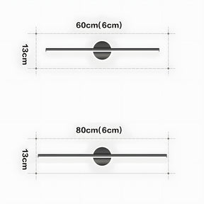 Black LED Vanity Light for Bathroom Bedroom