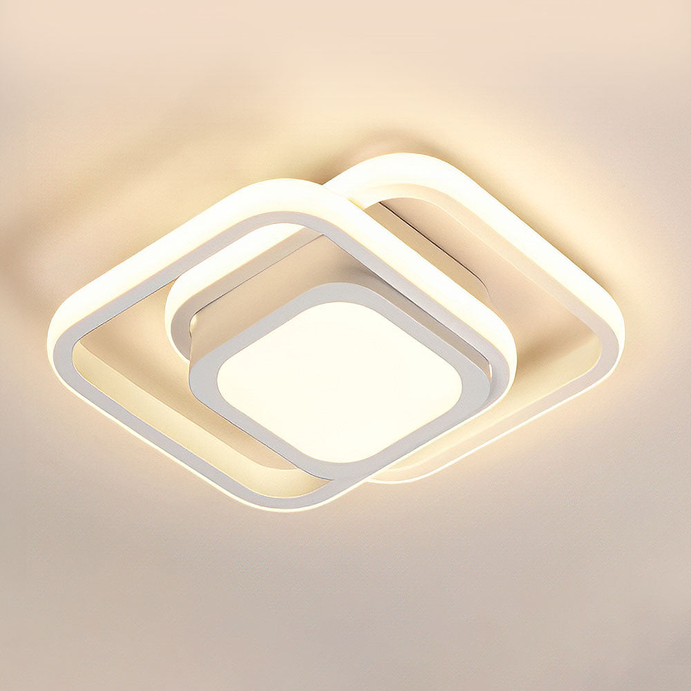 Nova Art Deco White LED Ceiling Lights