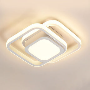 Nova Art Deco White LED Ceiling Lights