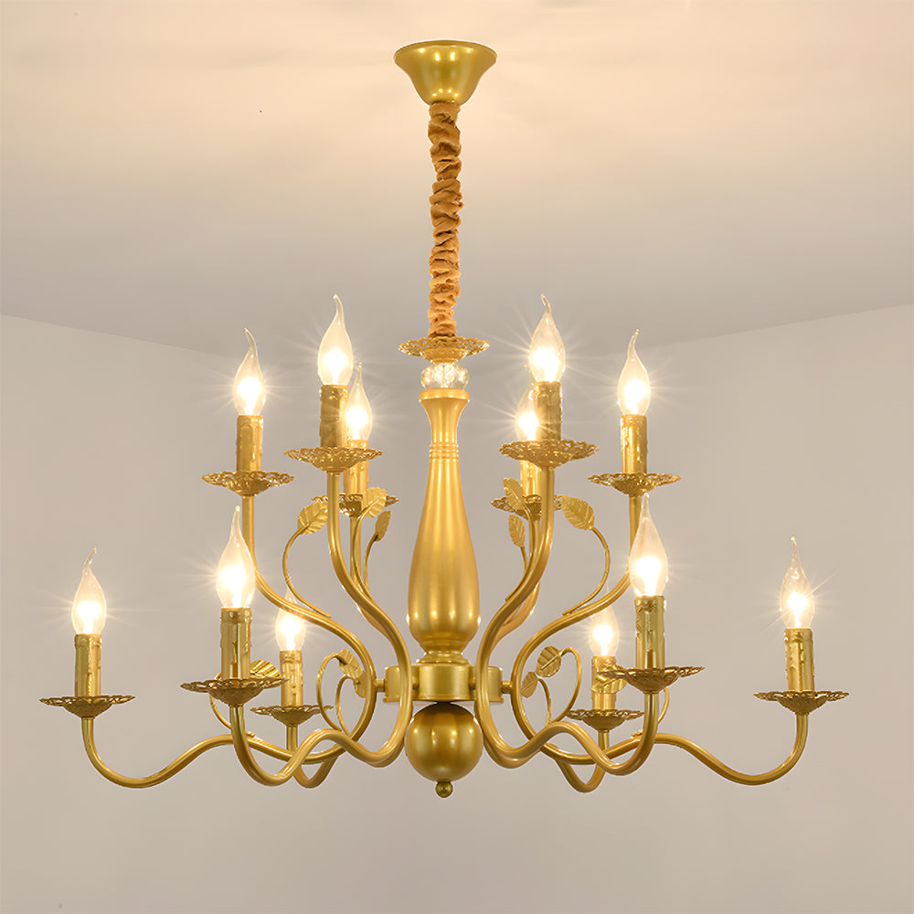 Flemish Style Ceiling Light Rustic Farmhouse Chandelier Lamp
