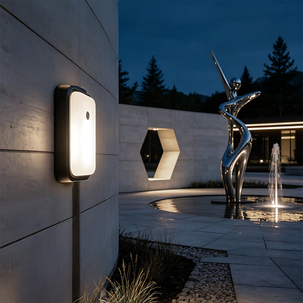 Stylish IP65 Aluminium PIR LED Outdoor Wall Lights for Patio