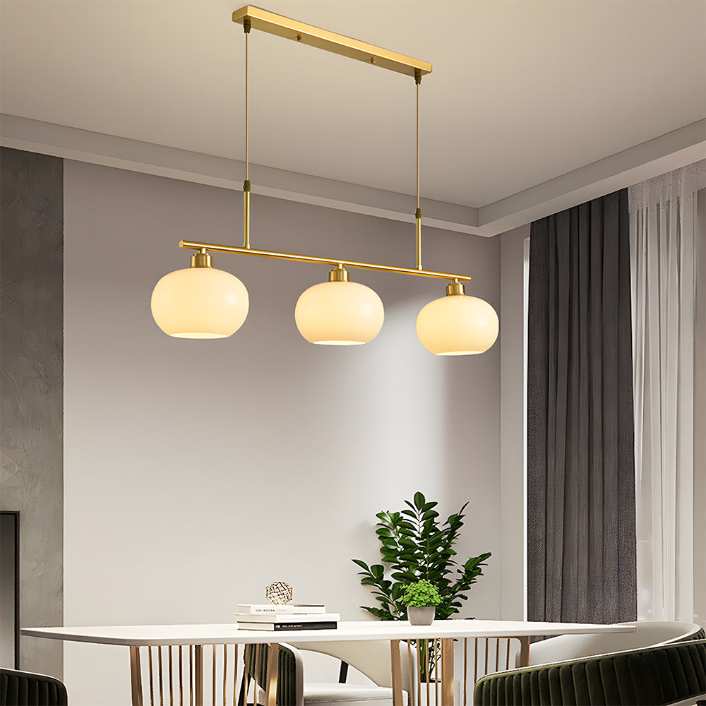 Nordic Glass Pendant Light Dining Table Adjustable Suspended Light Fixture