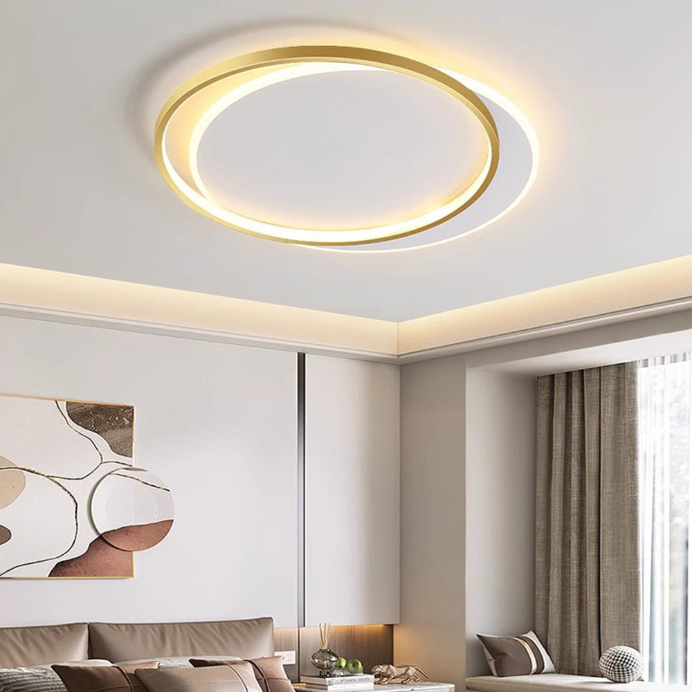 Contemporary Round Iron LED Ceiling Lights for Living Room