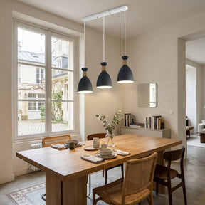 Nordic Wooden Metal Pendant Light Fixture for Kitchen Island