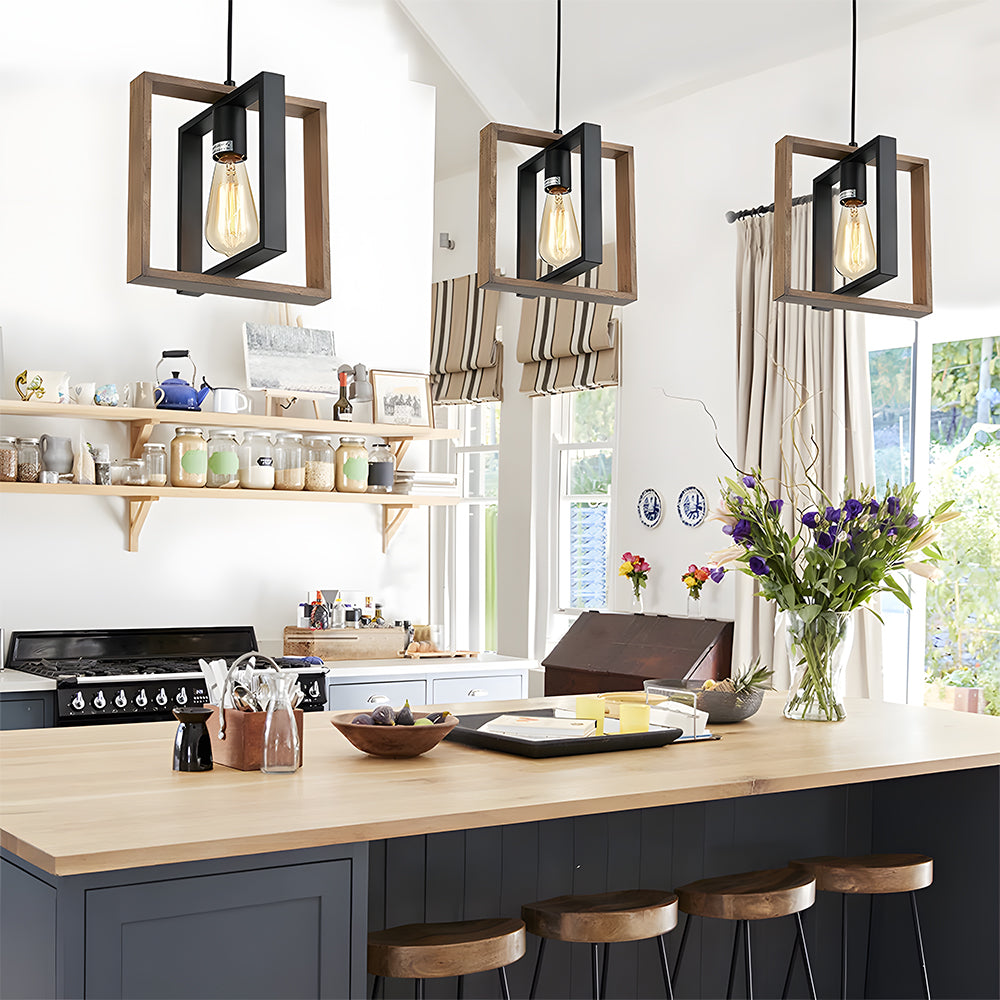 Black Modern Pendant Lighting Dining Room Farmhouse Chandelier