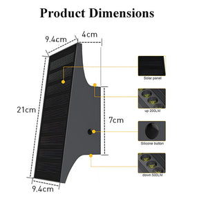 IP65 Solar Outdoor Wall Lights Waterproof Outdoor Solar Lights for Yard Patio, Dusk-to-Dawn