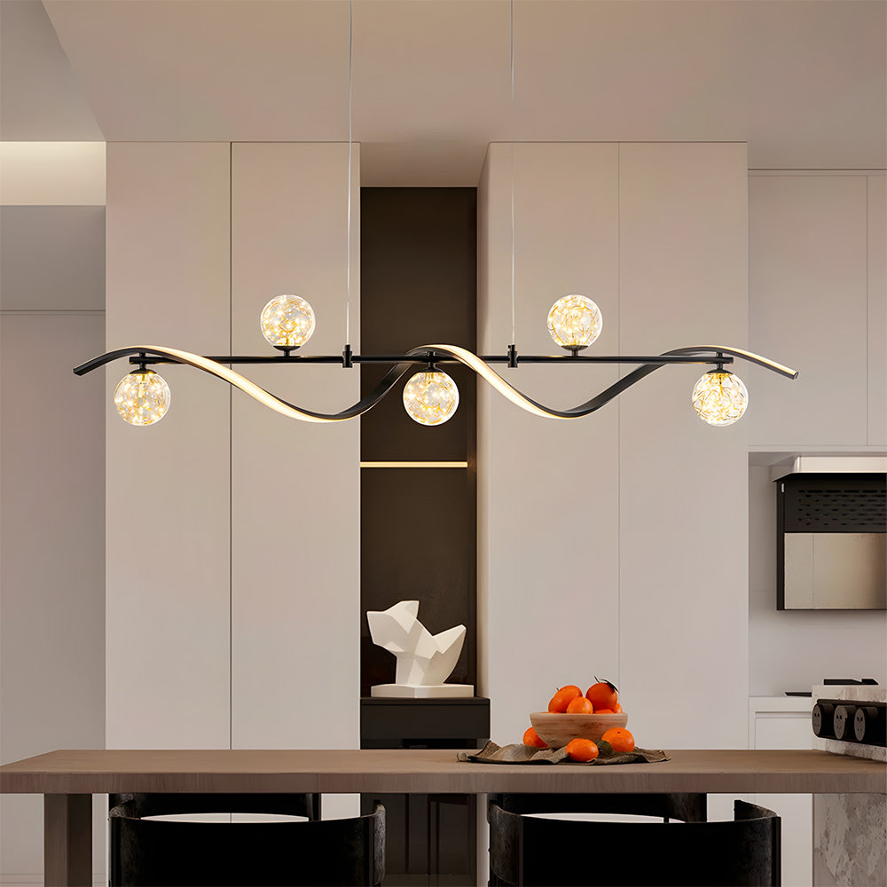 Modern Pendant Lights LED Linear Kitchen Island Lighting