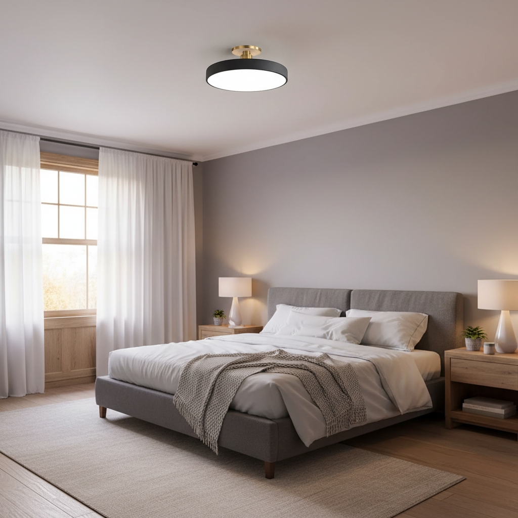 Minimalist Circular LED Ceiling Lights for Living Room, Bedroom