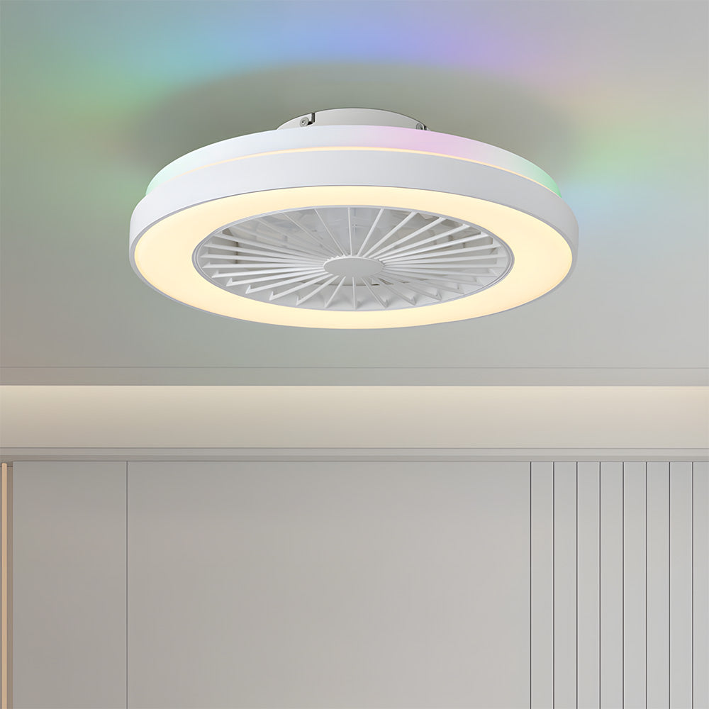 Modern LED 6-Speed Adjustable Ceiling Fan Light, Dimmable