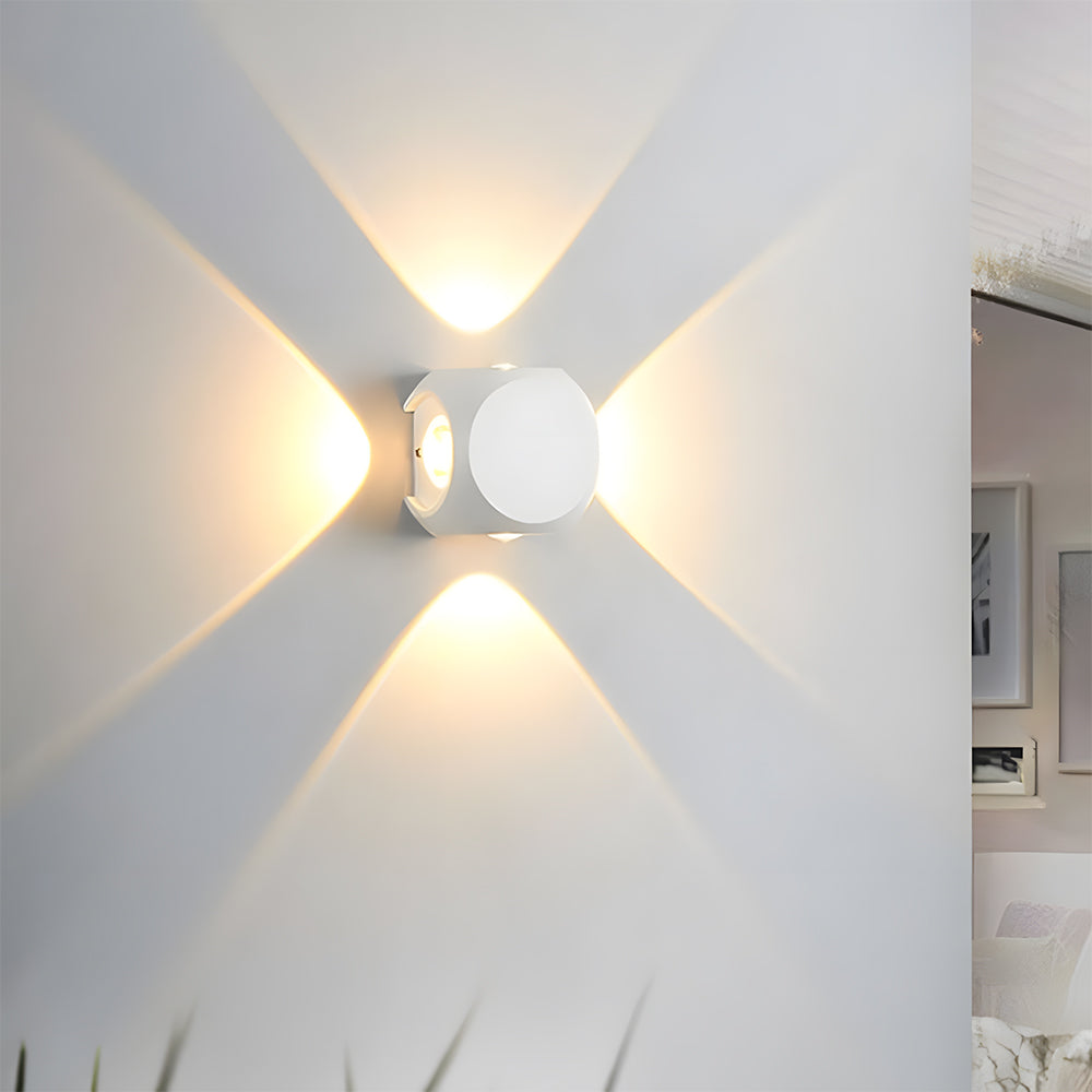 Outdoor Waterproof Exterior LED Wall Lights for Entryway Garage Patio in Warm White