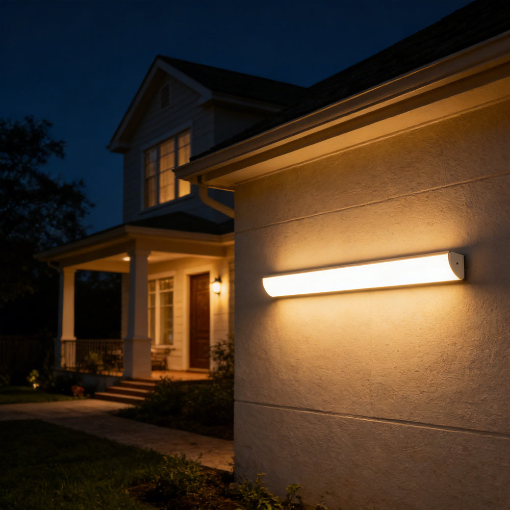 IP65 Modern Outdoor Long Wall Sconce Exterior Waterproof Modern Porch Garage Balcony