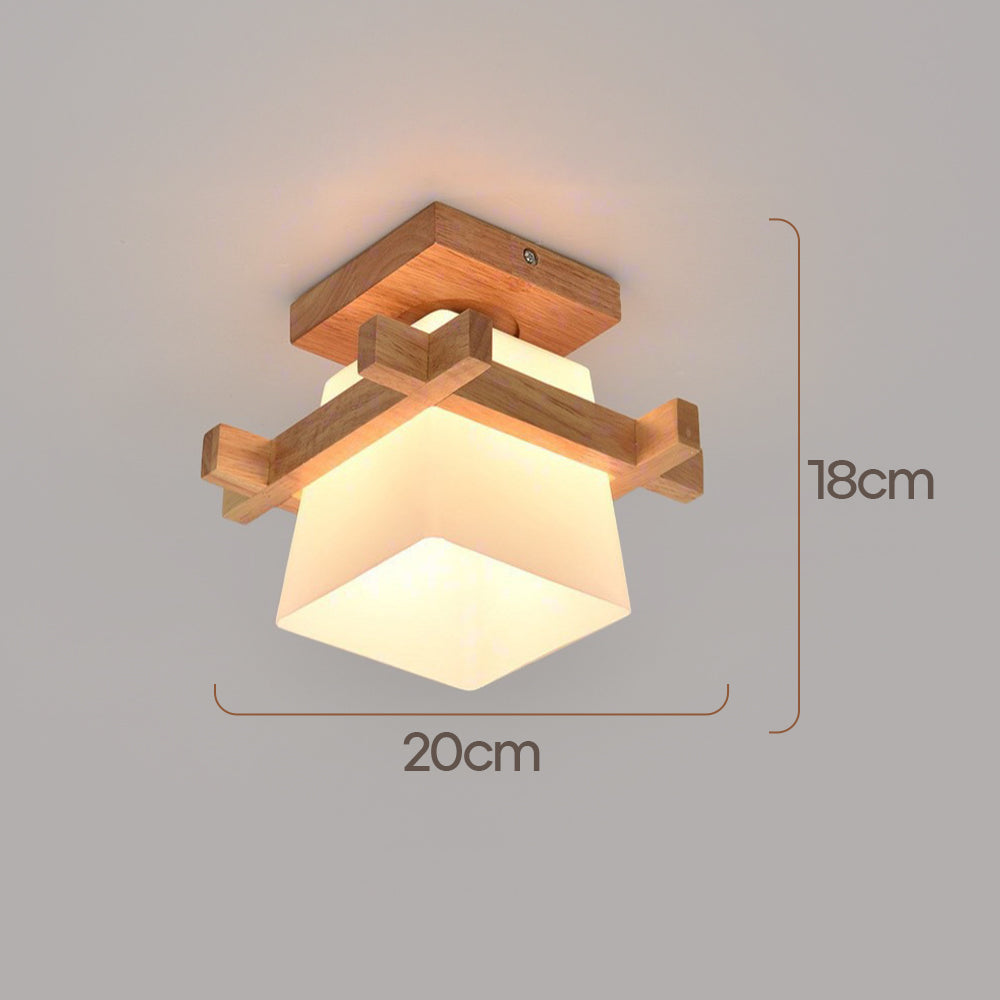 Retro Organic Wood Living Room Ceiling Lights