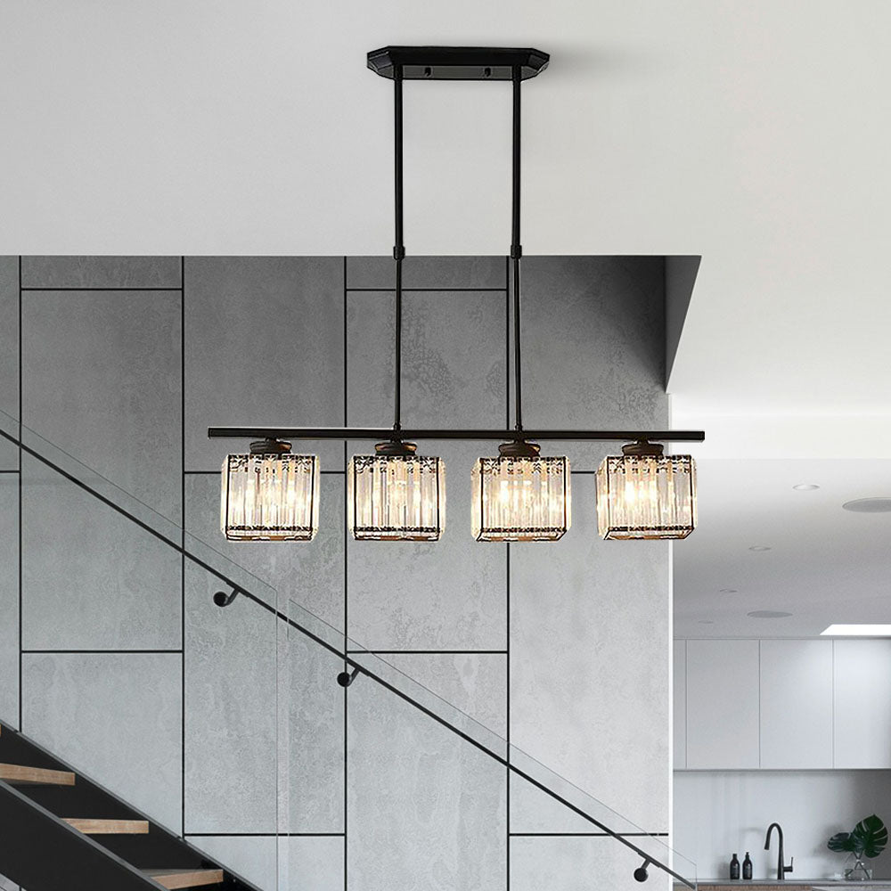 Nordic Multi-Head Designer Long Glass Island Lamps