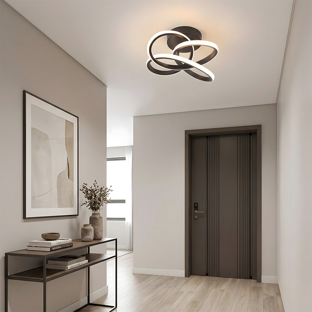Modern LED Semi Flush Ceiling Lights for Hallway, Living Room, Bedroom