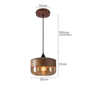 Retro Brown Organic Dining Room Pendant Lights