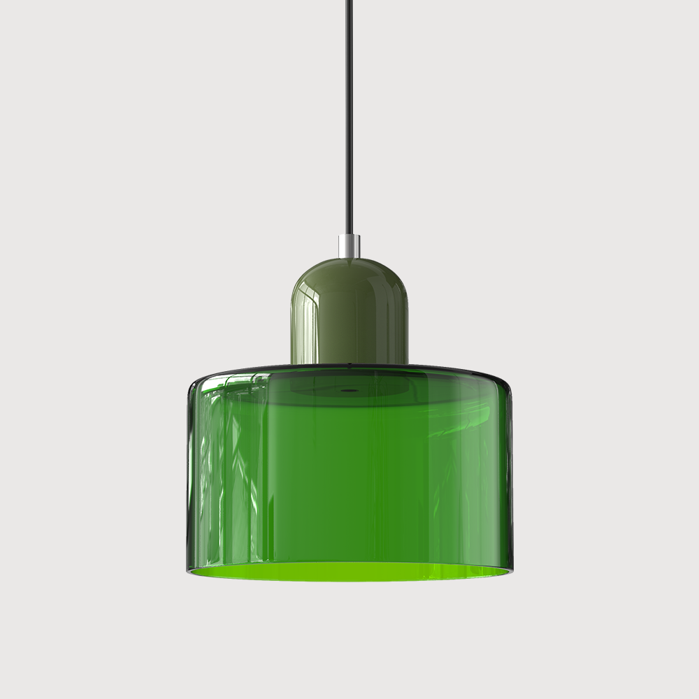 Simple Bauhaus Glass Conservatory Area Pendant Light