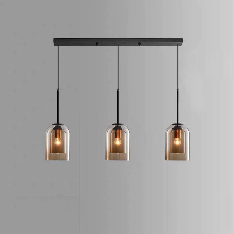 Minimalist Design Double Layer Small Pendant Light For Dining Room