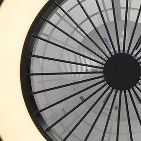 Modern LED 6-Speed Adjustable Ceiling Fan Light, Dimmable
