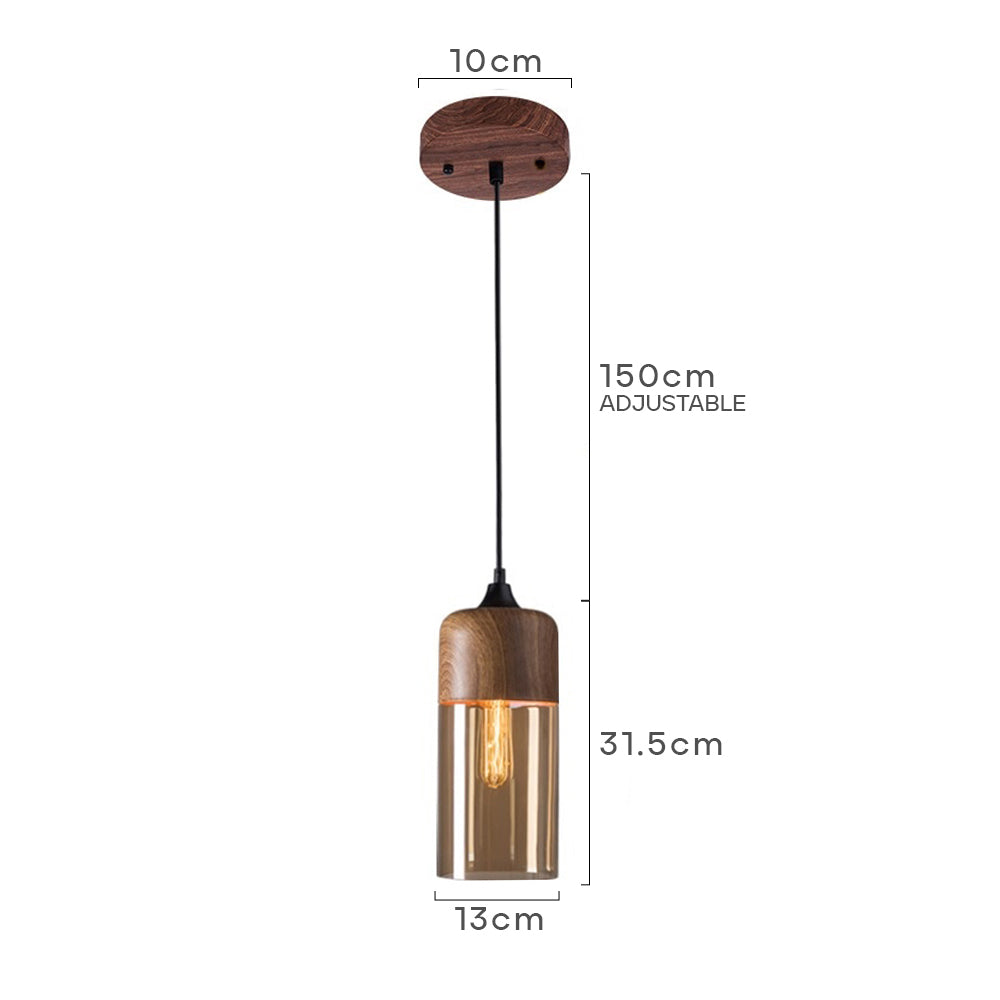 Retro Brown Organic Dining Room Pendant Lights