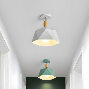 Elegant Simple Macaron Metal Hallway Ceiling Lamp