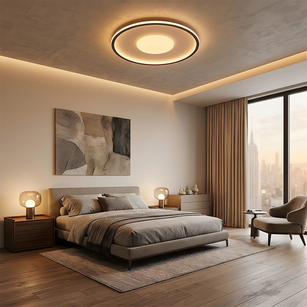 Compact Acrylic LED Flush Mount Ceiling Lights for Bedroom