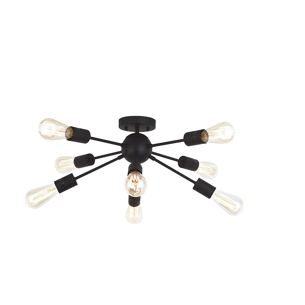 Semi Flush Sputnik Matte Ceiling Light for Dining Room Kitchen