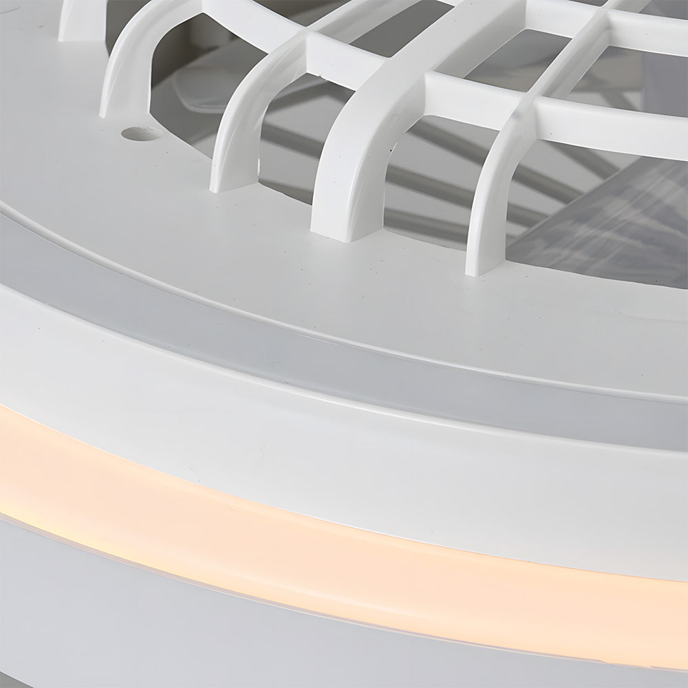 Modern LED 6-Speed Adjustable Ceiling Fan Light, Dimmable
