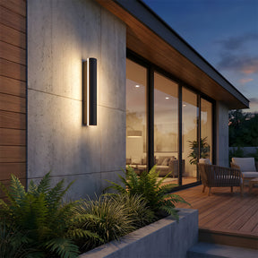 Modern Minimalist Waterproof Outdoor Linear Wall Lamp for Porch