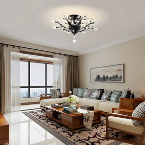 K9 Clear Crystal Chandelier Ceiling Light for Living Room