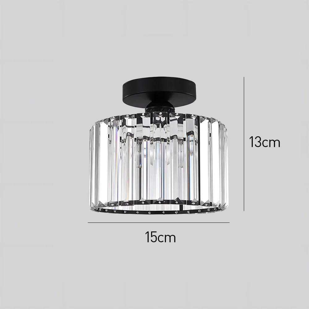 Luxury Crystal Semi-flush Mount Ceiling Light