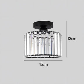 Luxury Crystal Semi-flush Mount Ceiling Light