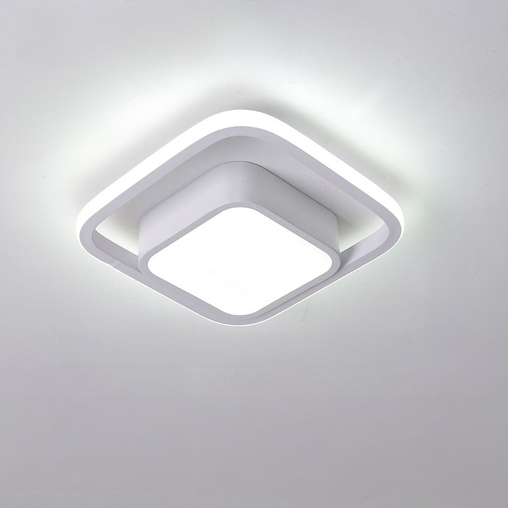 Nova Art Deco White LED Ceiling Lights