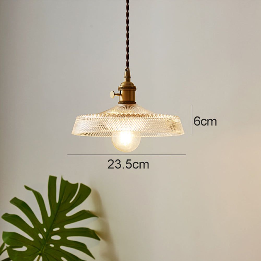 Nordic Vintage Glass Bedroom Pendant Lights