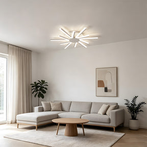 Stylish Multi Arm Acrylic LED Ceiling Lights for Living Room