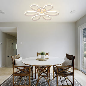 Minimalist Petal Metal LED Living Room Ceiling Light