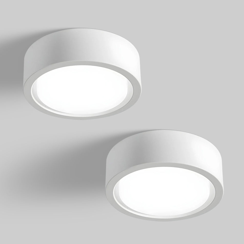 Set of 2 Modern hallway flush ceiling mount light fixtures