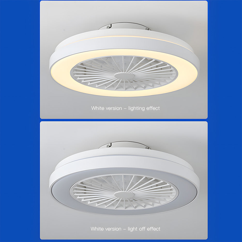 Modern LED 6-Speed Adjustable Ceiling Fan Light, Dimmable