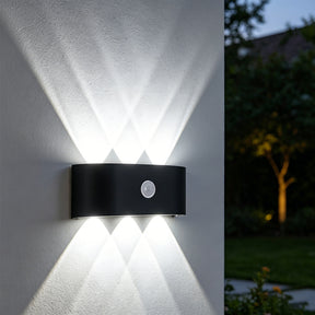 IP65 Modern Up and Down LED PIR Outdoor Wall Light