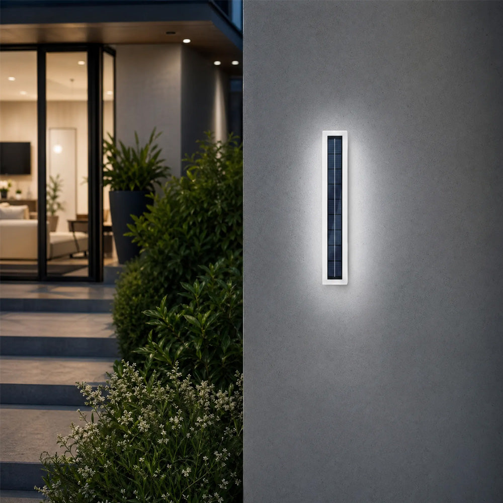 IP65 Solar Outdoor Wall Lights Exterior Garden Courtyard Villa Front Door Lighting, Dusk-to-Dawn